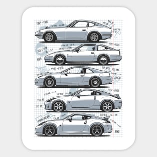 Fairlady Z generations Sticker